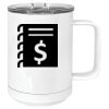 15 oz. White Vacuum Insulated Mug w/Slider Lid Thumbnail