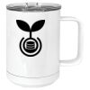 15 oz. White Vacuum Insulated Mug w/Slider Lid Thumbnail