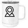 15 oz. White Vacuum Insulated Mug w/Slider Lid Thumbnail