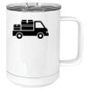 15 oz. White Vacuum Insulated Mug w/Slider Lid Thumbnail