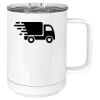 15 oz. White Vacuum Insulated Mug w/Slider Lid Thumbnail