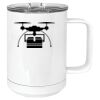 15 oz. White Vacuum Insulated Mug w/Slider Lid Thumbnail