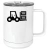 15 oz. White Vacuum Insulated Mug w/Slider Lid Thumbnail