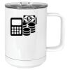 15 oz. White Vacuum Insulated Mug w/Slider Lid Thumbnail