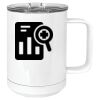 15 oz. White Vacuum Insulated Mug w/Slider Lid Thumbnail