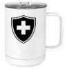 15 oz. White Vacuum Insulated Mug w/Slider Lid Thumbnail