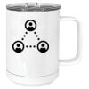 15 oz. White Vacuum Insulated Mug w/Slider Lid Thumbnail
