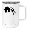 15 oz. White Vacuum Insulated Mug w/Slider Lid Thumbnail