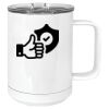 15 oz. White Vacuum Insulated Mug w/Slider Lid Thumbnail