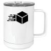 15 oz. White Vacuum Insulated Mug w/Slider Lid Thumbnail
