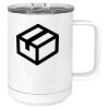 15 oz. White Vacuum Insulated Mug w/Slider Lid Thumbnail