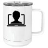 15 oz. White Vacuum Insulated Mug w/Slider Lid Thumbnail