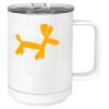 15 oz. White Vacuum Insulated Mug w/Slider Lid Thumbnail