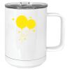 15 oz. White Vacuum Insulated Mug w/Slider Lid Thumbnail