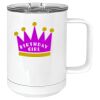 15 oz. White Vacuum Insulated Mug w/Slider Lid Thumbnail