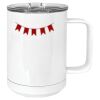 15 oz. White Vacuum Insulated Mug w/Slider Lid Thumbnail