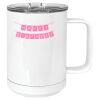 15 oz. White Vacuum Insulated Mug w/Slider Lid Thumbnail