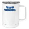 15 oz. White Vacuum Insulated Mug w/Slider Lid Thumbnail