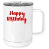 15 oz. White Vacuum Insulated Mug w/Slider Lid Thumbnail
