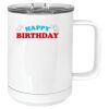 15 oz. White Vacuum Insulated Mug w/Slider Lid Thumbnail