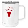 15 oz. White Vacuum Insulated Mug w/Slider Lid Thumbnail