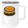 15 oz. White Vacuum Insulated Mug w/Slider Lid Thumbnail