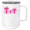 15 oz. White Vacuum Insulated Mug w/Slider Lid Thumbnail