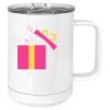 15 oz. White Vacuum Insulated Mug w/Slider Lid Thumbnail
