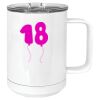 15 oz. White Vacuum Insulated Mug w/Slider Lid Thumbnail