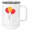 15 oz. White Vacuum Insulated Mug w/Slider Lid Thumbnail