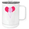 15 oz. White Vacuum Insulated Mug w/Slider Lid Thumbnail