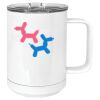 15 oz. White Vacuum Insulated Mug w/Slider Lid Thumbnail
