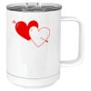 15 oz. White Vacuum Insulated Mug w/Slider Lid Thumbnail