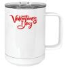 15 oz. White Vacuum Insulated Mug w/Slider Lid Thumbnail
