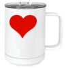 15 oz. White Vacuum Insulated Mug w/Slider Lid Thumbnail