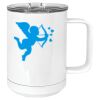 15 oz. White Vacuum Insulated Mug w/Slider Lid Thumbnail