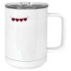 15 oz. White Vacuum Insulated Mug w/Slider Lid Thumbnail