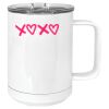 15 oz. White Vacuum Insulated Mug w/Slider Lid Thumbnail