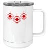 15 oz. White Vacuum Insulated Mug w/Slider Lid Thumbnail