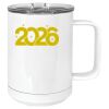 15 oz. White Vacuum Insulated Mug w/Slider Lid Thumbnail
