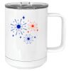 15 oz. White Vacuum Insulated Mug w/Slider Lid Thumbnail