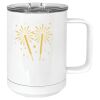 15 oz. White Vacuum Insulated Mug w/Slider Lid Thumbnail