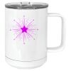 15 oz. White Vacuum Insulated Mug w/Slider Lid Thumbnail