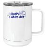 15 oz. White Vacuum Insulated Mug w/Slider Lid Thumbnail
