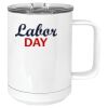 15 oz. White Vacuum Insulated Mug w/Slider Lid Thumbnail