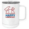 15 oz. White Vacuum Insulated Mug w/Slider Lid Thumbnail