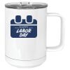 15 oz. White Vacuum Insulated Mug w/Slider Lid Thumbnail