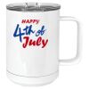 15 oz. White Vacuum Insulated Mug w/Slider Lid Thumbnail