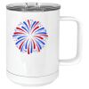 15 oz. White Vacuum Insulated Mug w/Slider Lid Thumbnail