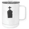 15 oz. White Vacuum Insulated Mug w/Slider Lid Thumbnail